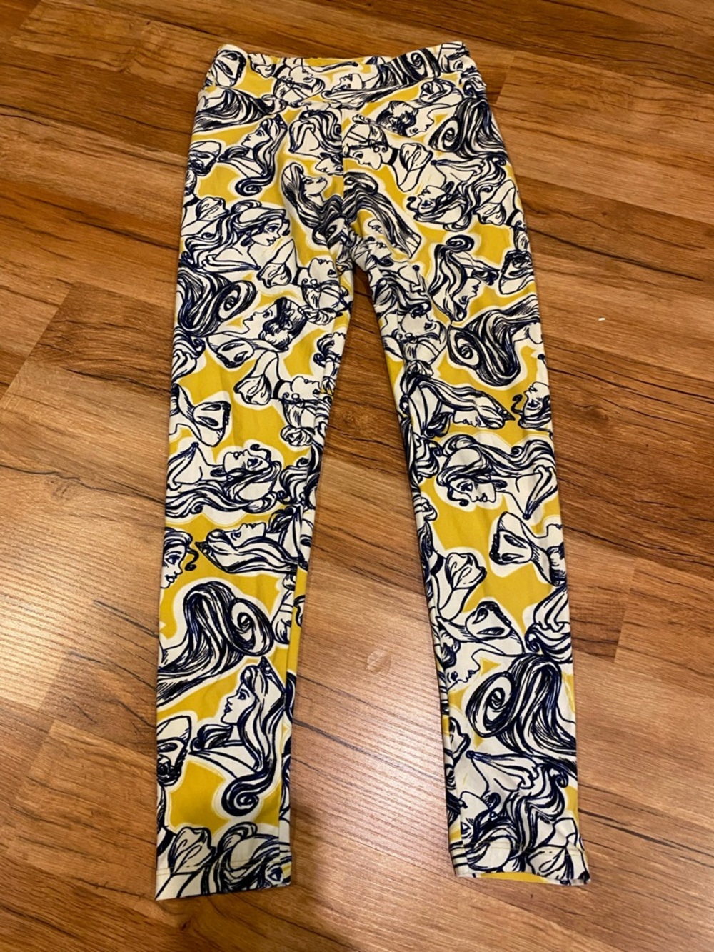 LuLaRoe Disney Princess Themed Leggings One Size Belle Cinderella Ariel